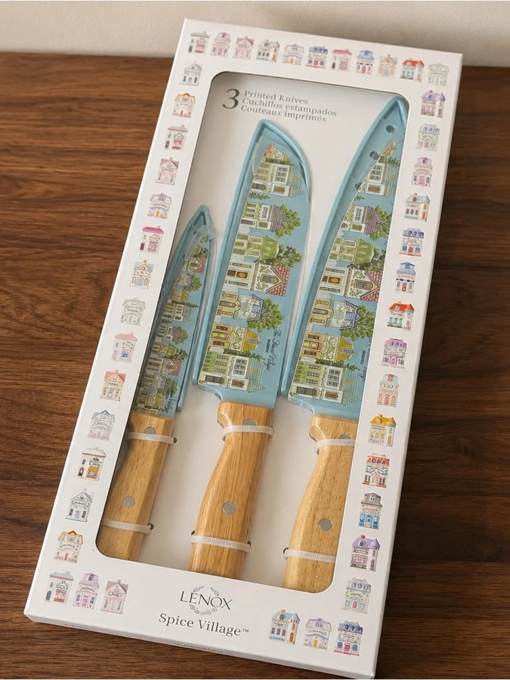 Lenox Spice Village 3-Piece Cutlery Set with Blade Guards | NWT